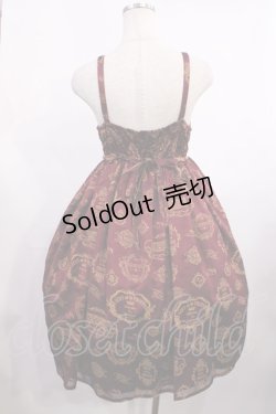 画像3: ALICE and the PIRATES / Vintage label stampジャンパースカートII Free ボルドー H-25-12-01-1003-PA-OP-NS-ZH
