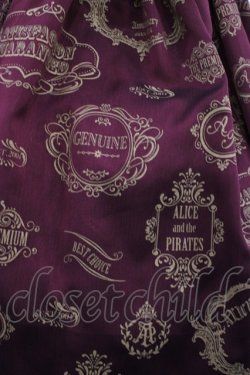 画像4: ALICE and the PIRATES / Vintage label stampジャンパースカートII Free ボルドー H-25-12-01-1003-PA-OP-NS-ZH