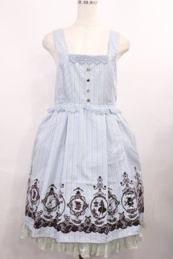 画像1: axes femme / フロッキーptレジメ柄ワンピース(Disney) M サックス H-25-12-01-1004-AX-OP-NS-ZH