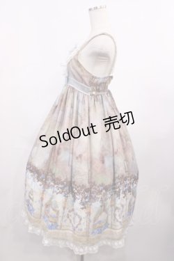 画像2: ALICE and the PIRATES / 天使の棲む森柄ジャンパースカートII Free サックス H-25-12-01-1001-PA-OP-NS-ZH