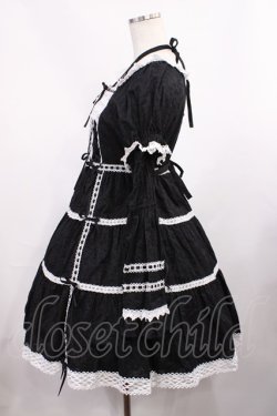 画像2: BABY,THE STARS SHINE BRIGHT / はわせドールワンピース&ヘッドドレスセット Free ブラック/オフ H-25-12-01-1006-BA-OP-NS-ZH