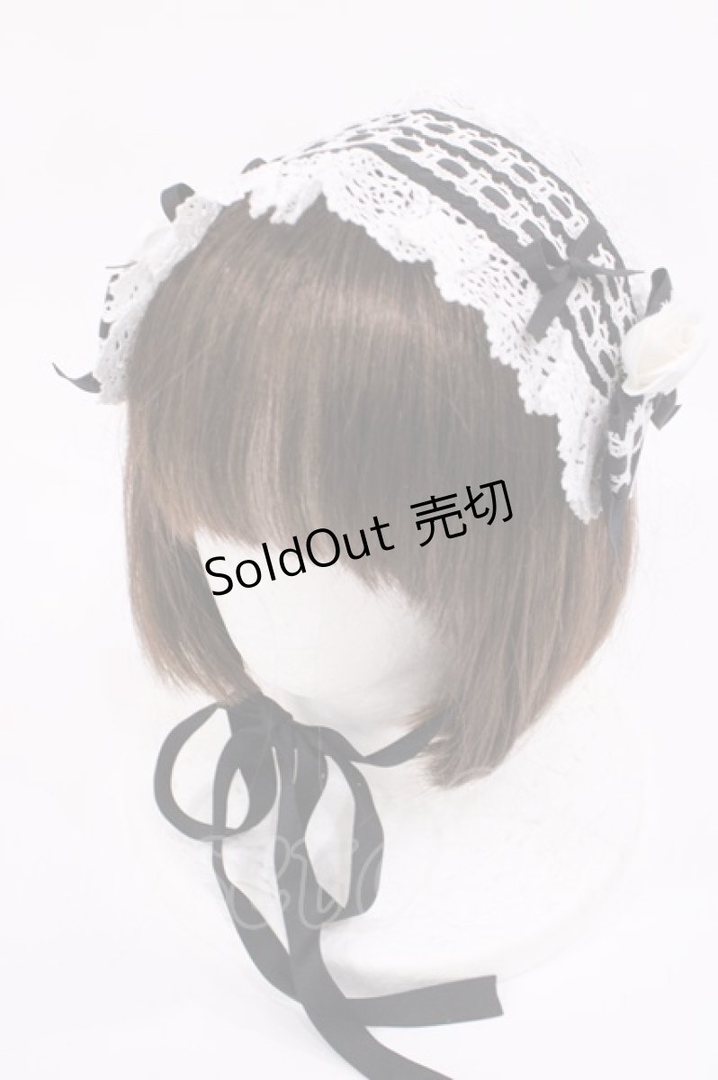 画像6: BABY,THE STARS SHINE BRIGHT / はわせドールワンピース&ヘッドドレスセット Free ブラック/オフ H-25-12-01-1006-BA-OP-NS-ZH (6)