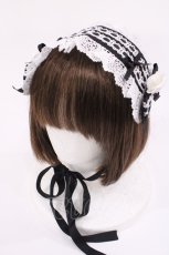 画像6: BABY,THE STARS SHINE BRIGHT / はわせドールワンピース&ヘッドドレスセット Free ブラック/オフ H-25-12-01-1006-BA-OP-NS-ZH (6)