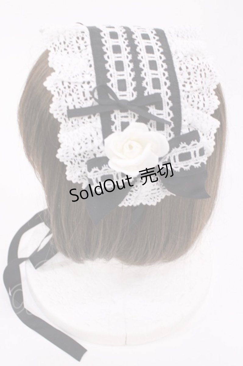 画像7: BABY,THE STARS SHINE BRIGHT / はわせドールワンピース&ヘッドドレスセット Free ブラック/オフ H-25-12-01-1006-BA-OP-NS-ZH (7)