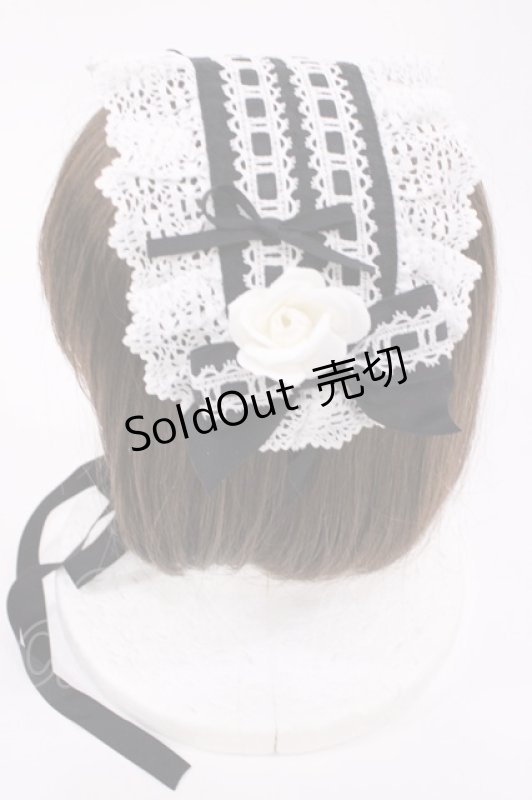 画像7: BABY,THE STARS SHINE BRIGHT / はわせドールワンピース&ヘッドドレスセット Free ブラック/オフ H-25-12-01-1006-BA-OP-NS-ZH (7)