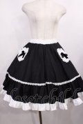 HEENIE HEENIE / 愛野えり×《by heenie heenie》コラボ/Whip Frill Skirt Free ブラック H-25-12-01-1010-LO-SK-NS-ZH