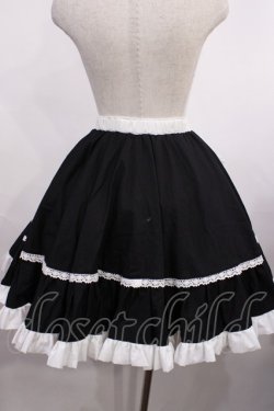 画像2: HEENIE HEENIE / 愛野えり×《by heenie heenie》コラボ/Whip Frill Skirt Free ブラック H-25-12-01-1010-LO-SK-NS-ZH