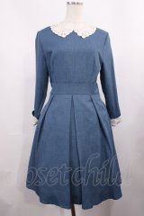 an another angelus / カットワークレースクレリックワンピース Free Blue H-25-12-01-1015-CA-OP-NS-ZH