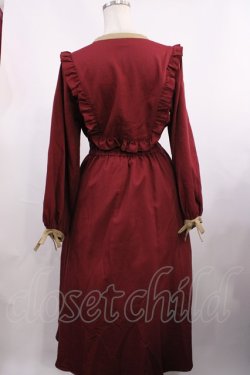 画像2: LEBECCA boutique / オレグラッセとフリルリボンワンピース Free ワイン H-25-12-01-1016-EL-OP-NS-ZH