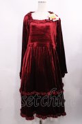 Virally / hsベロア2WAYワンピース 4L ワイン H-25-12-01-1017-LO-OP-NS-ZH