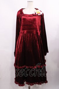 Virally / hsベロア2WAYワンピース 4L ワイン H-25-12-01-1017-LO-OP-NS-ZH