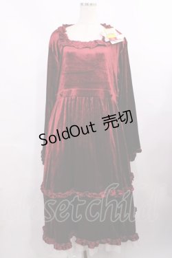 画像1: Virally / hsベロア2WAYワンピース 4L ワイン H-25-12-01-1017-LO-OP-NS-ZH