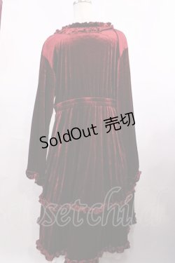 画像2: Virally / hsベロア2WAYワンピース 4L ワイン H-25-12-01-1017-LO-OP-NS-ZH