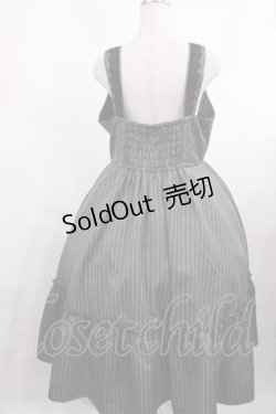画像2: m petit by misako / TT*AOKストライプジャンパースカート 3L グレー H-25-12-01-1018-LO-OP-NS-ZH