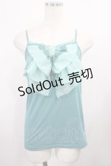 axes femme / リボンキャミソール M グリーン H-25-12-01-1021-AX-TO-NS-ZH