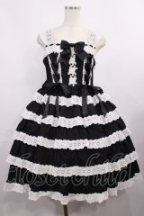 BABY,THE STARS SHINE BRIGHT / Romantic Dream Roseジャンパースカート Free ブラック/オフ白 H-25-12-01-1002-BA-OP-NS-ZH