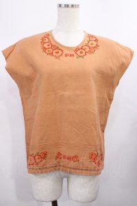 PINK HOUSE / 刺繍ブラウス Free オレンジ H-25-12-01-1022-LO-BL-NS-ZH