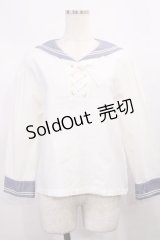 Fi.n.t / セーラーブラウス Free オフ/ブルー H-25-12-01-1026-CA-BL-NS-ZH