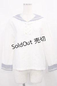 Fi.n.t / セーラーブラウス Free オフ/ブルー H-25-12-01-1026-CA-BL-NS-ZH