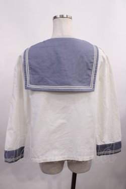 画像2: Fi.n.t / セーラーブラウス Free オフ/ブルー H-25-12-01-1026-CA-BL-NS-ZH