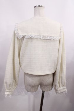 画像2: Honey Cinnamon / レースフリルツイードジャケット Free アイボリー H-25-12-01-1027-LO-JA-NS-ZH