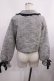 画像2: Rojita / 袖リボンツイードWジャケット Free グレー H-25-12-01-1028-LO-JA-NS-ZH (2)