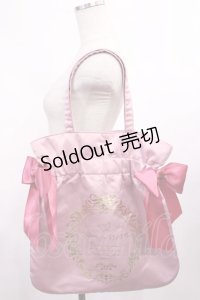 Maison de FLEUR / 9th Anniversaryダブルリボントート  ピンク H-25-12-01-1032-LO-BG-NS-ZH