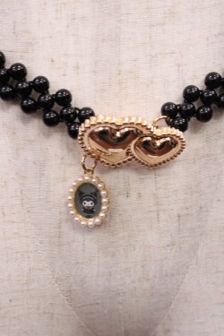 画像2: m petit by misako / サンリオキャラクターズコラボ クロミ パールベルト  ブラック H-25-12-01-1034-LO-ZA-NS-ZH