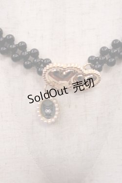 画像2: m petit by misako / サンリオキャラクターズコラボ クロミ パールベルト  ブラック H-25-12-01-1034-LO-ZA-NS-ZH