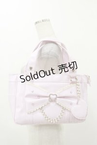 Angelic Pretty / キラキラハートトートバッグ  ピンク H-25-12-01-014-AP-BG-NS-ZH