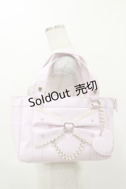 画像1: Angelic Pretty / キラキラハートトートバッグ  ピンク H-25-12-01-014-AP-BG-NS-ZH