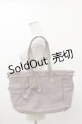 m petit by misako / フリルリボントートバッグ  モカ H-25-12-01-018-LO-BG-NS-ZH
