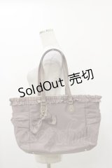m petit by misako / フリルリボントートバッグ  モカ H-25-12-01-018-LO-BG-NS-ZH
