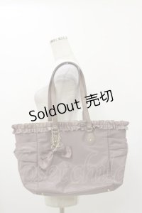 m petit by misako / フリルリボントートバッグ  モカ H-25-12-01-018-LO-BG-NS-ZH