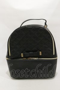 m petit by misako / キルティングリュック  ブラック H-25-12-01-021-LO-BG-NS-ZH