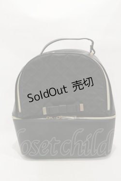 画像1: m petit by misako / キルティングリュック  ブラック H-25-12-01-021-LO-BG-NS-ZH