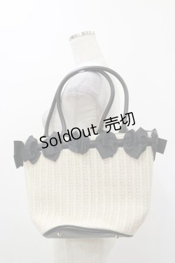 画像1: m petit by misako / AMリボンツキカゴTT  ブラック H-25-12-01-027-LO-BG-NS-ZH