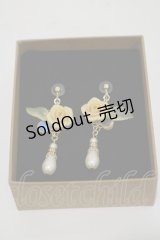 Innocent World / 薔薇とパールのイヤリング  イエロー H-25-12-01-004-IW-AC-NS-ZH