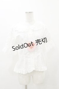 BABY,THE STARS SHINE BRIGHT / うさくみゃちゃんのSweetStrawberryブラウス Free オフ白 H-25-12-01-048-BA-BL-NS-ZH