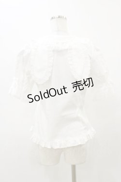 画像2: BABY,THE STARS SHINE BRIGHT / うさくみゃちゃんのSweetStrawberryブラウス Free オフ白 H-25-12-01-048-BA-BL-NS-ZH