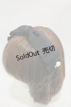 画像1: m petit by misako / NINA'sコラボ AM*NIリボンカチューシャ  ブラック H-25-12-02-001-LO-AC-NS-ZH