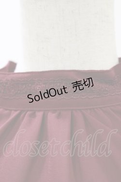 画像4: Victorian maiden / ロイヤルレーススタンドカラーブラウス Free ボルドー H-25-12-02-058-CL-BL-NS-ZH