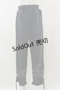 axes femme / ハイウエストストライプパンツ Free ネイビ H-25-12-02-060-AX-PA-NS-ZH