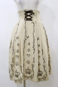 Innocent World / ロカイユトランプスカート Free カフェオレ H-25-12-02-063-IW-SK-NS-ZH