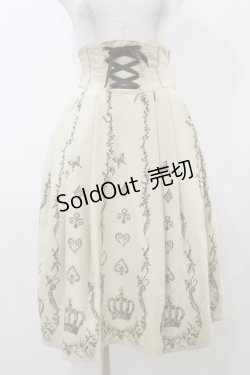 画像1: Innocent World / ロカイユトランプスカート Free カフェオレ H-25-12-02-063-IW-SK-NS-ZH