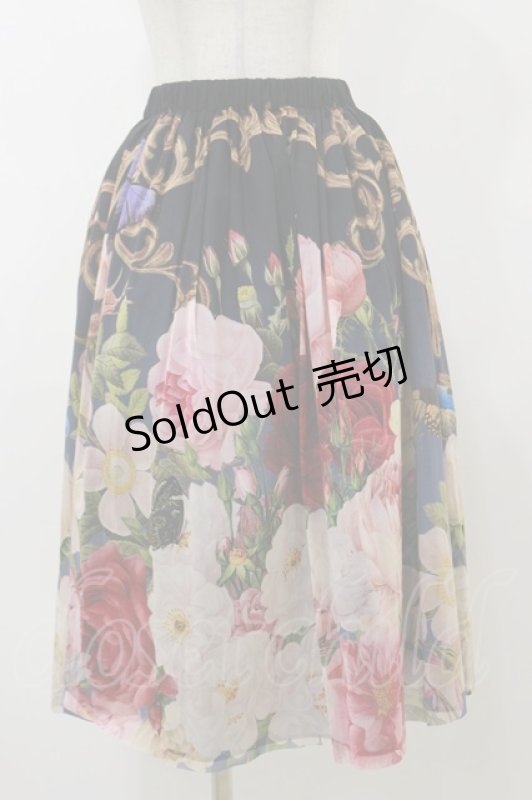 画像1: Juliette et Justine / Jupe de la Rose Tea Party サイズ2 Rose Noir H-25-12-02-064-CL-SK-NS-ZH (1)