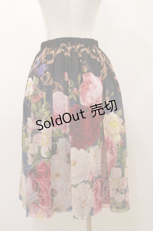 画像2: Juliette et Justine / Jupe de la Rose Tea Party サイズ2 Rose Noir H-25-12-02-064-CL-SK-NS-ZH (2)