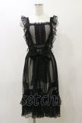 axes femme kawaii / ドットチュールエプロン M ブラック H-25-12-02-066-AX-OP-NS-ZH