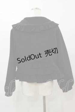 画像2: axes femme kawaii / バックフリルショートコート M ブラック H-25-12-02-069-AX-CO-NS-ZH