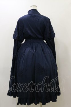 画像2: Hoshibako Works / 藤花集 ジゴスリーブワンピース M ネイビー H-25-12-02-073-LO-OP-NS-ZH